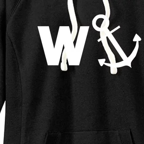 W Anchor Funny Pub Joke Women's Fleece Hoodie