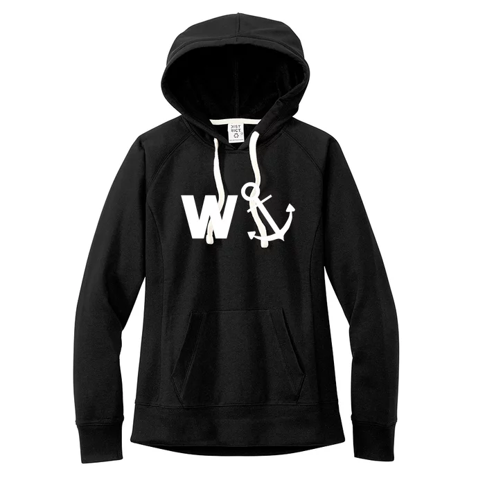 W Anchor Funny Pub Joke Women's Fleece Hoodie