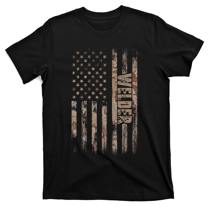 Welder American Flag Gift Welding T-Shirt