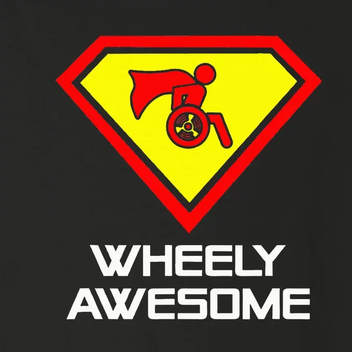 Wheely Awesome Funny Super Disabled Handicapped Wheelchair Toddler Long Sleeve Shirt