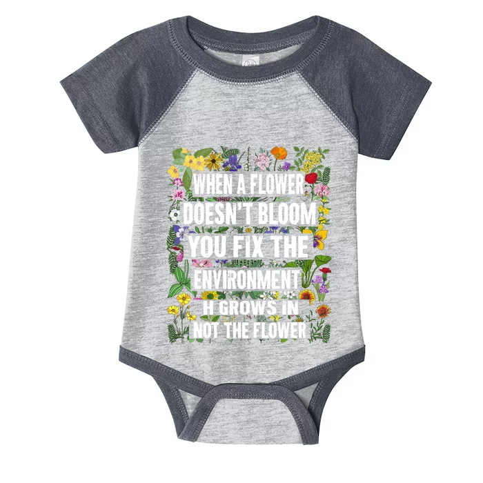 When A Flower DoesnT Bloom Special Education Teacher Infant Baby Jersey Bodysuit