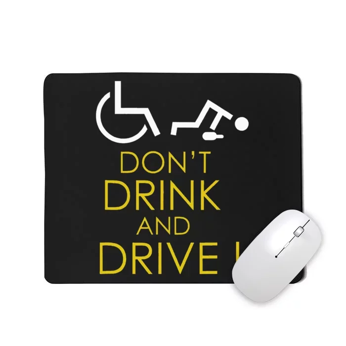 Wheelchair Accessories For A Humorous Wheelchair Mousepad