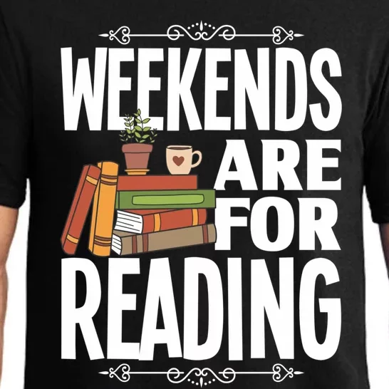 Weekends Are For Reading Library Book Reading Book Lover Gift Pajama Set