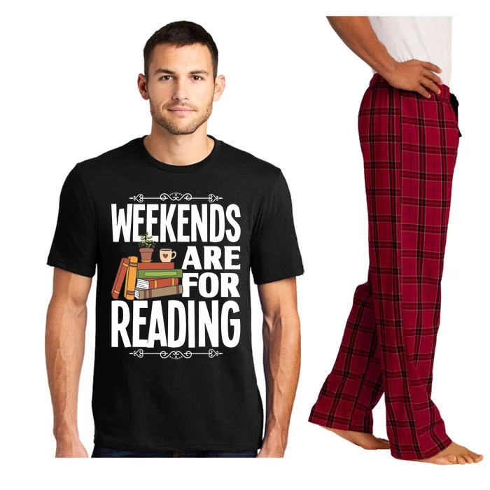 Weekends Are For Reading Library Book Reading Book Lover Gift Pajama Set