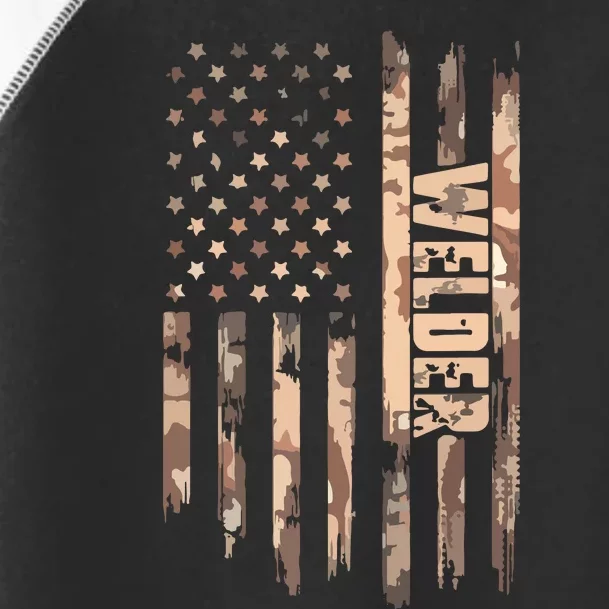 Welder American Flag Gift Welding Toddler Fine Jersey T-Shirt