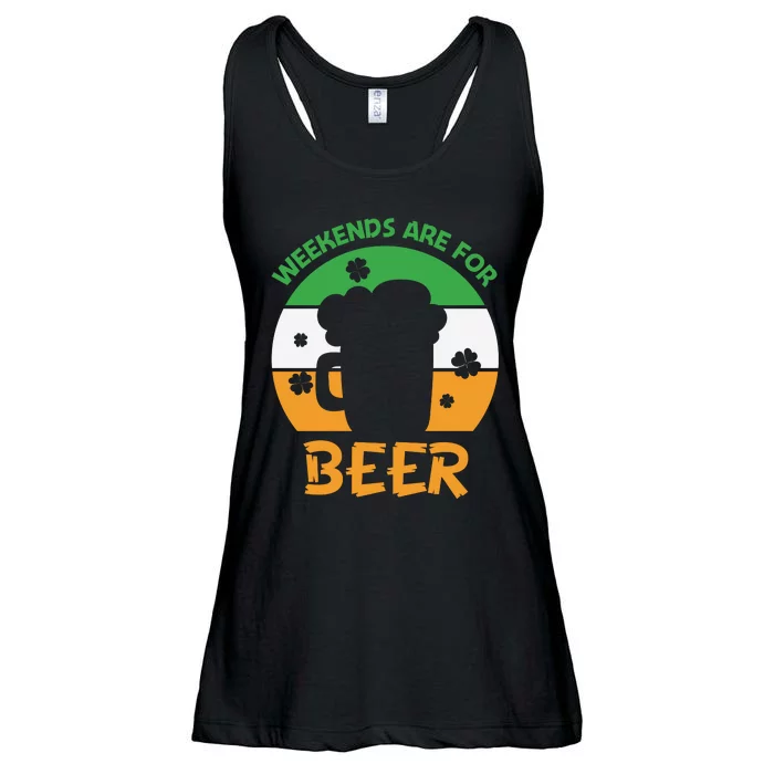 Weekends Are For Beer Funny Drinking Ladies Essential Flowy Tank