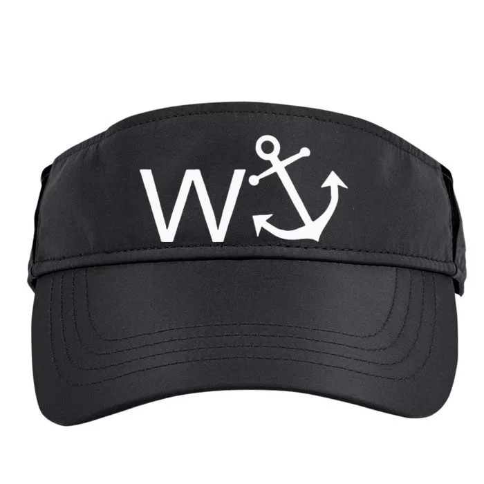 W Anchor Funny Wanker Jerk Funny Slang Adult Drive Performance Visor