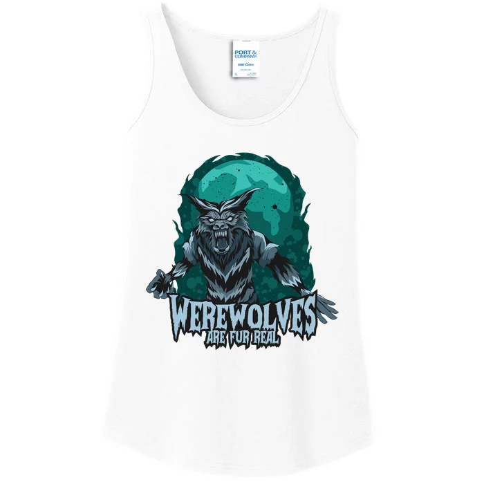 Werewolves Are Fur Real Ladies Essential Tank