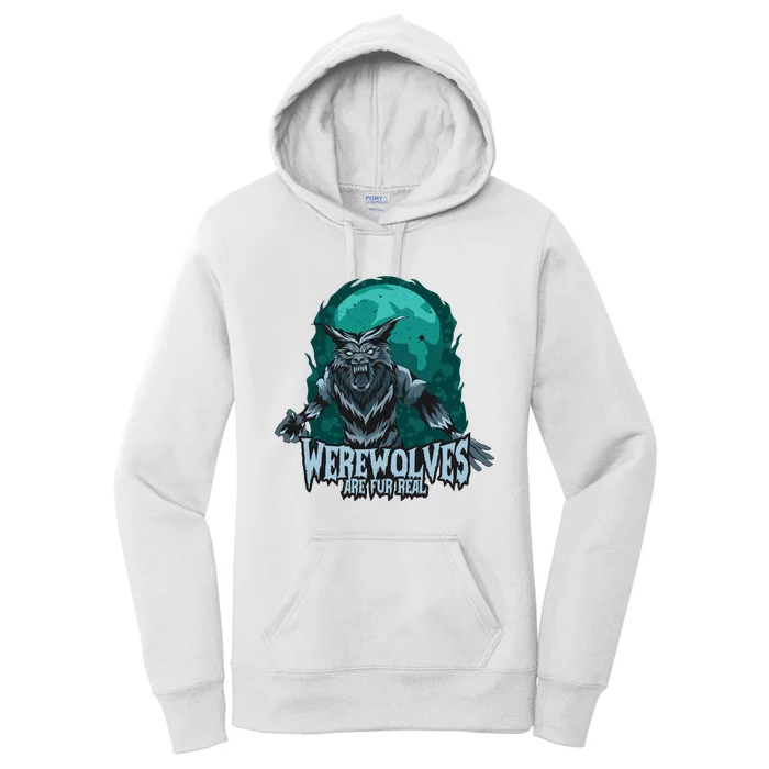 Werewolves Are Fur Real Women's Pullover Hoodie