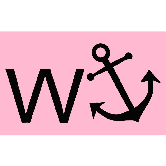 W Anchor Funny Wanker Jerk Funny Slang Bumper Sticker