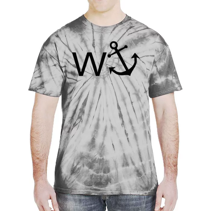 W Anchor Funny Wanker Jerk Funny Slang Tie-Dye T-Shirt