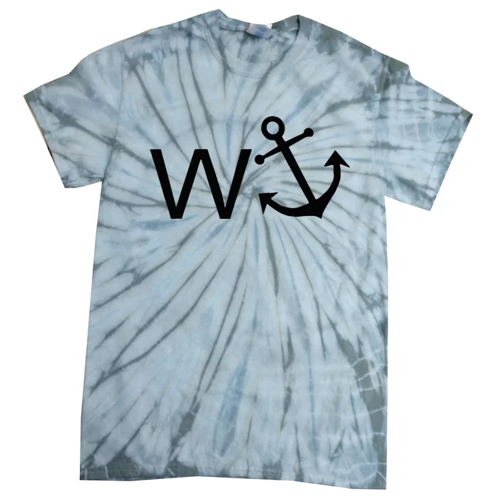 W Anchor Funny Wanker Jerk Funny Slang Tie-Dye T-Shirt