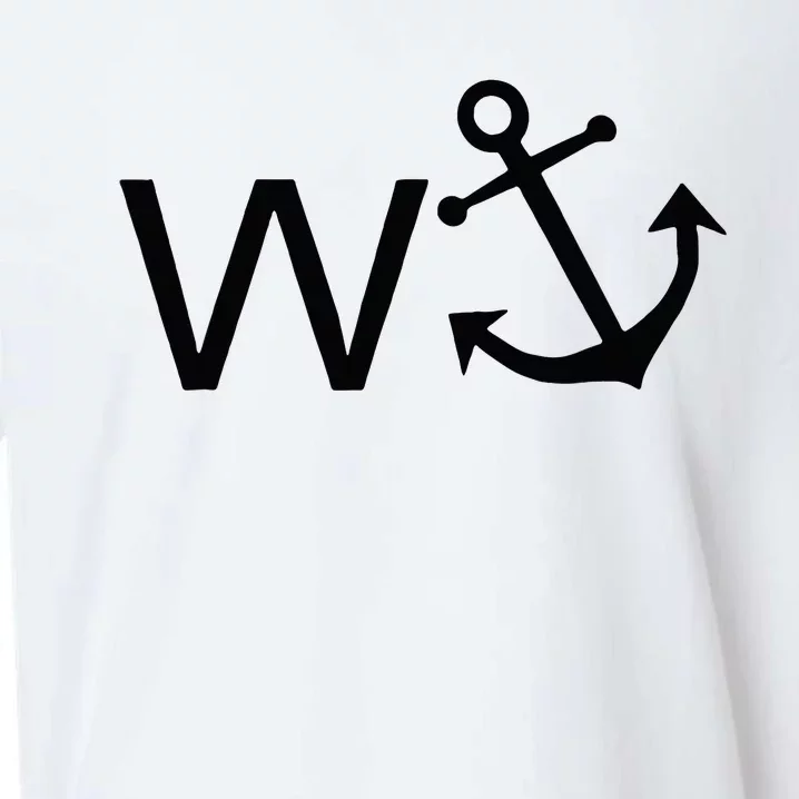 W Anchor Funny Wanker Jerk Funny Slang Sueded Cloud Jersey T-Shirt