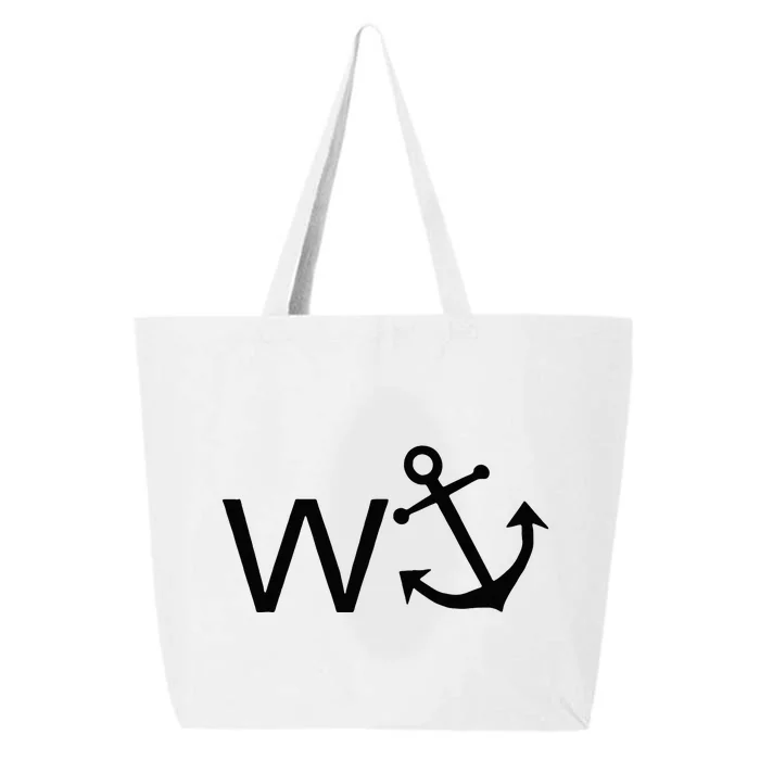 W Anchor Funny Wanker Jerk Funny Slang 25L Jumbo Tote