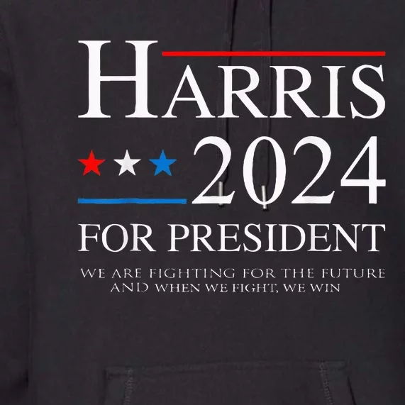 We Are Fighting For The Future Support Kamala Harris 2024 Premium Hoodie