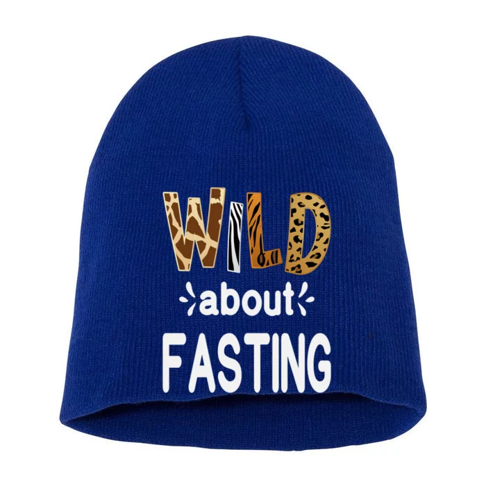 Wild About Fasting Ramadan Fasting Gift Short Acrylic Beanie