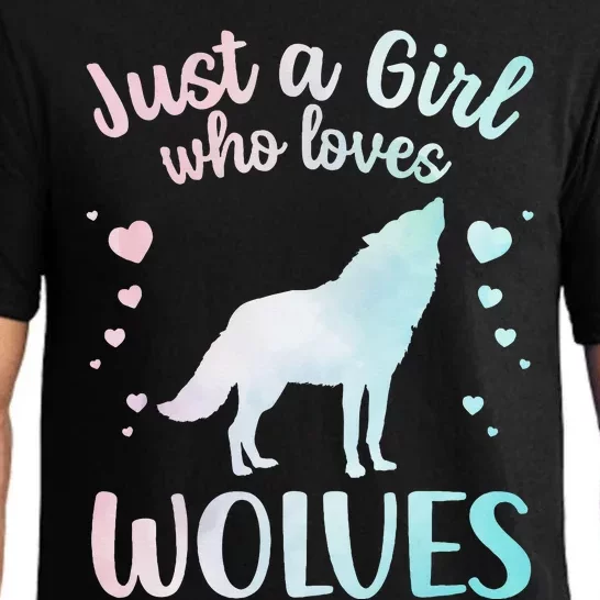 Wolves Art For Wolf Related Animal Wolf Lover Pajama Set