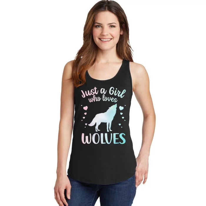 Wolves Art For Wolf Related Animal Wolf Lover Ladies Essential Tank