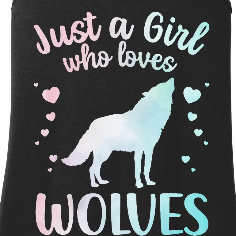 Wolves Art For Wolf Related Animal Wolf Lover Ladies Essential Tank