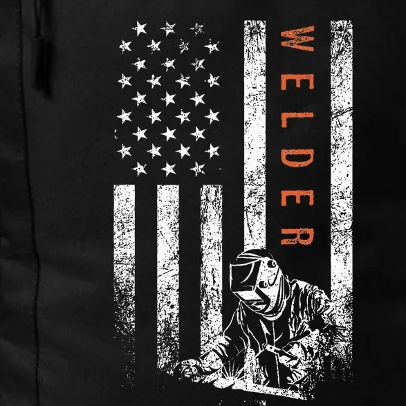 Welder American Flag Design Welding Daily Commute Backpack