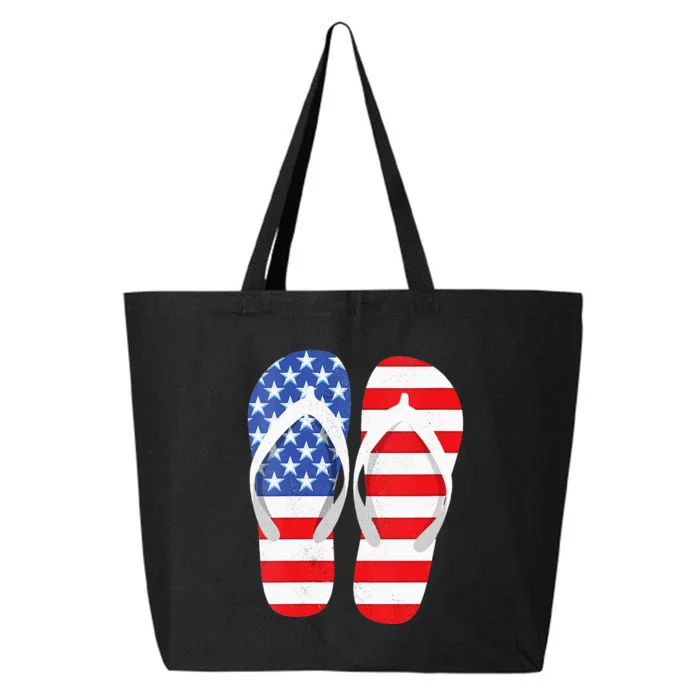 Womens American Flag Flip Flops Comfortable Slippers Flip Flops 25L Jumbo Tote