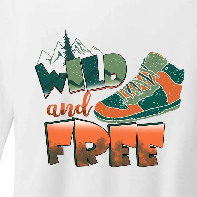 Wild And Free Camping Hiking Gift Hiking Shoes Womens CVC Long Sleeve Shirt