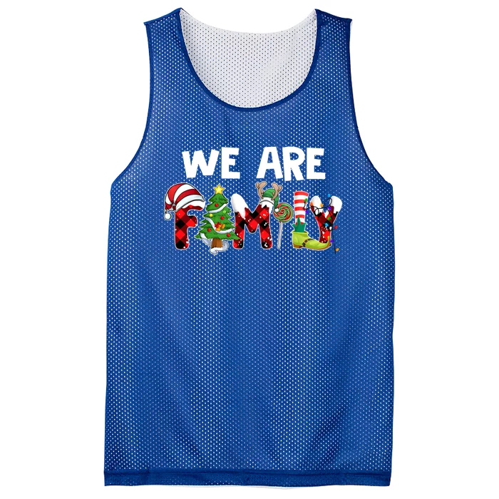 We Are Family Christmas Making Memories Together Xmas Pajama Gift Mesh Reversible Basketball Jersey Tank