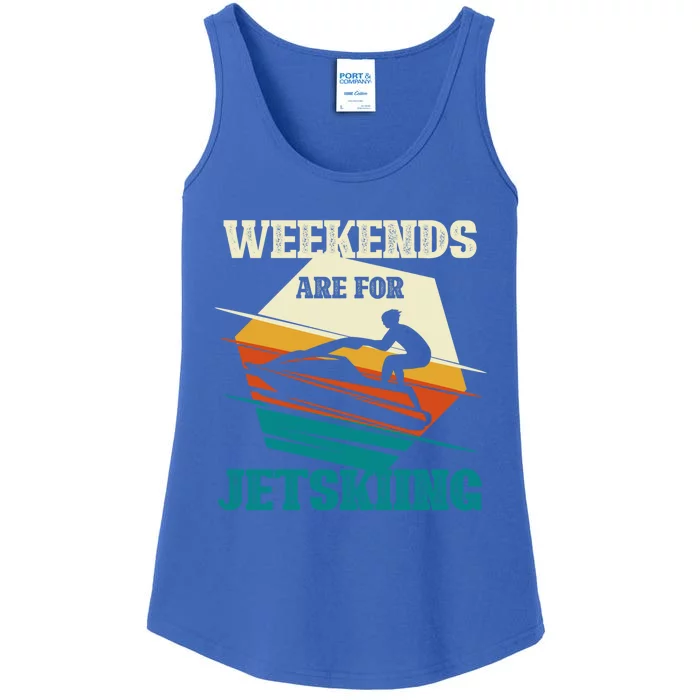 Weekends Are For Jetskiing Funny Jet Ski Lovers Funny Gift Ladies Essential Tank