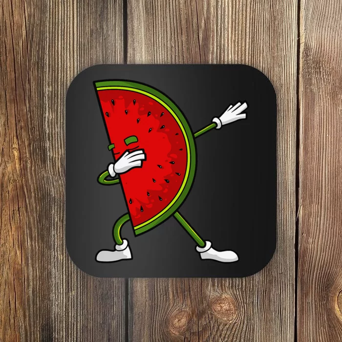 Watermelon Art For Dabbing Watermelon Wedge Lovers Coaster