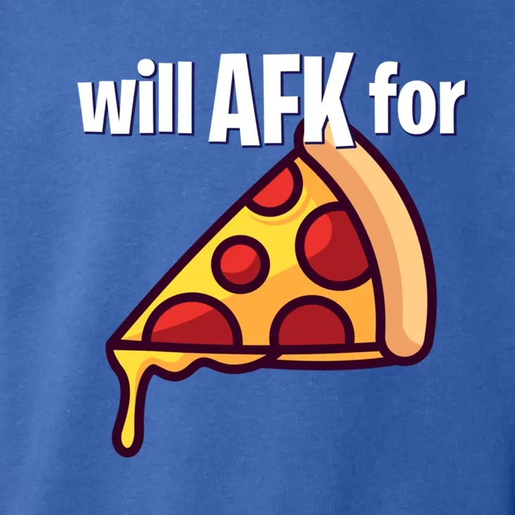 Will Afk For Pizza Funny Gamer Gift Toddler Hoodie