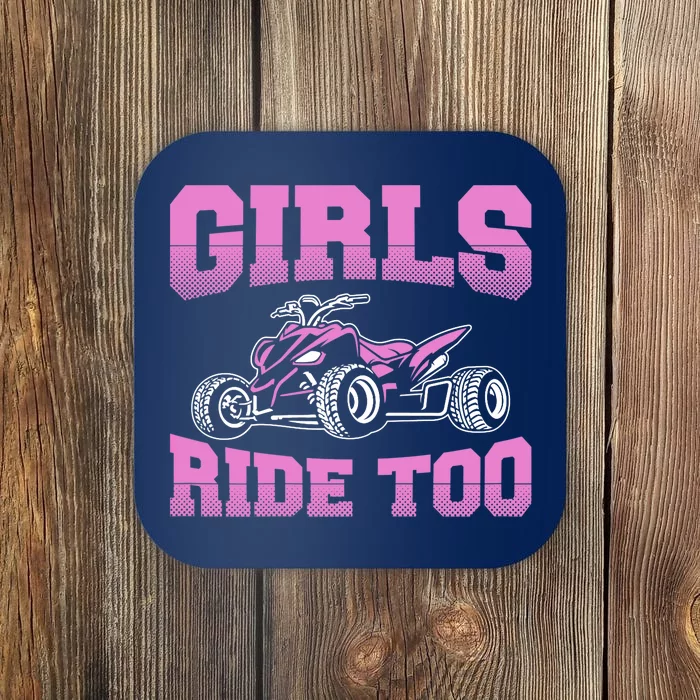 Wo ATV Funny Four Wheeler Quad Bike Girls Ride Too Quad Biker Coaster