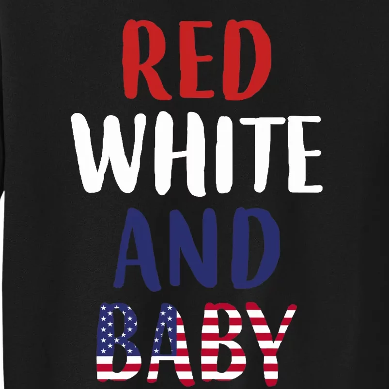 Wo American Flag Baby Red White Blue Pregnancy Mom Mommy Sweatshirt