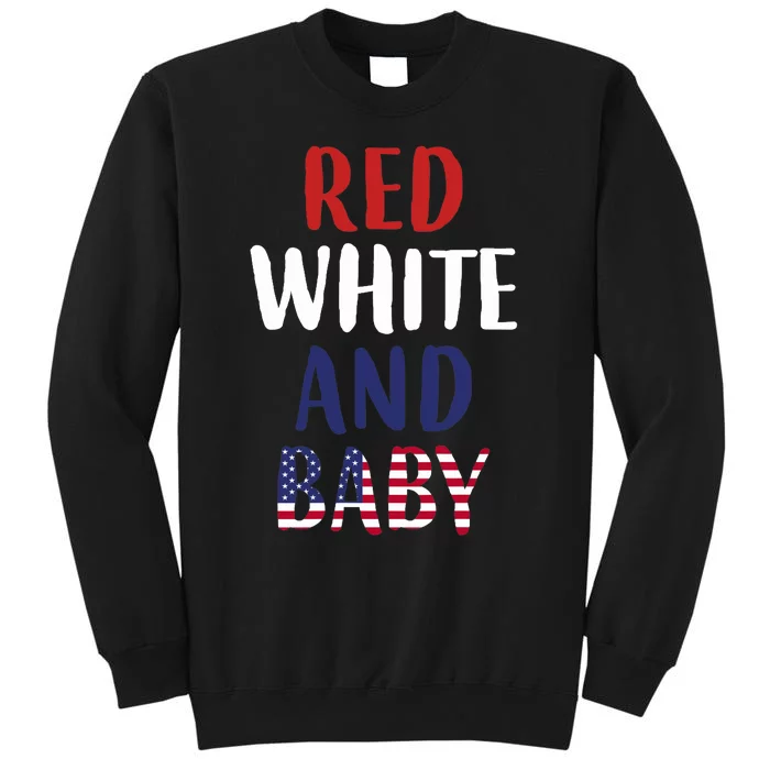 Wo American Flag Baby Red White Blue Pregnancy Mom Mommy Sweatshirt