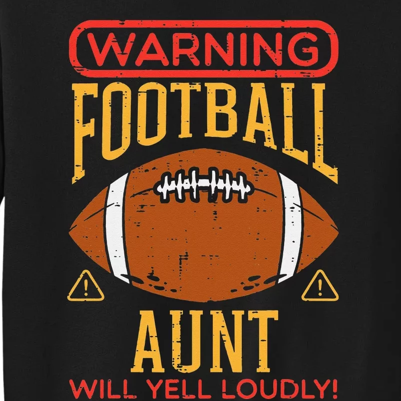 Warning American Football Aunt Yell Funny Family Matching Sweatshirt