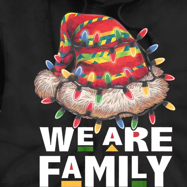 We Are Family African Dope Black Christmas Matching Family Tie Dye Hoodie