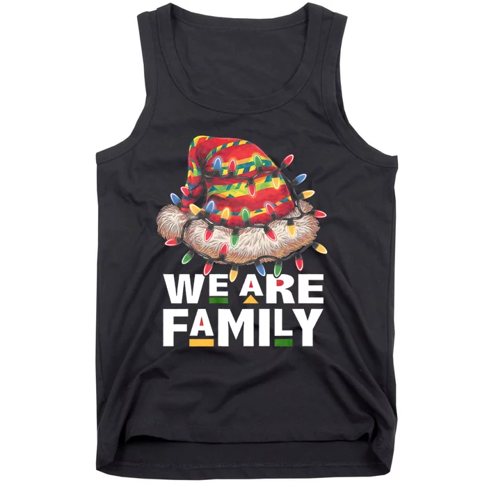 We Are Family African Dope Black Christmas Matching Family Tank Top