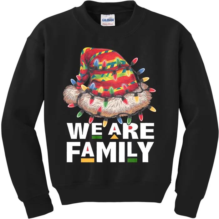 We Are Family African Dope Black Christmas Matching Family Kids Sweatshirt