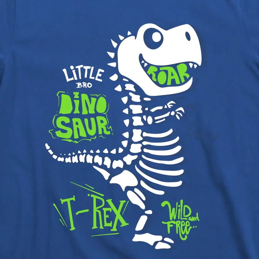 Wild And Free TRex Dinosaur Skeleton Funny Dinosaurs Cool Gift T-Shirt