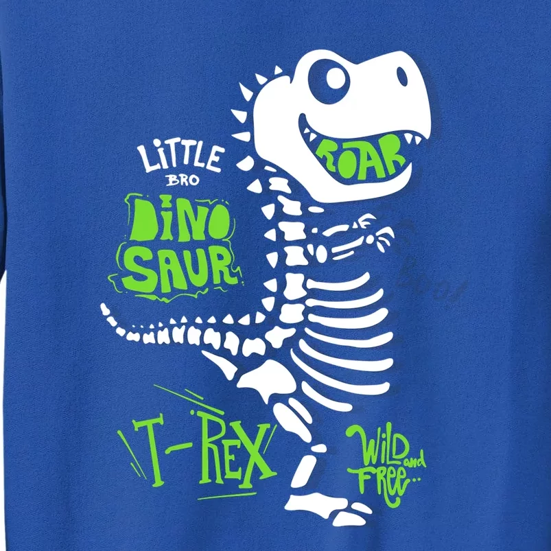 Wild And Free TRex Dinosaur Skeleton Funny Dinosaurs Cool Gift Tall Sweatshirt