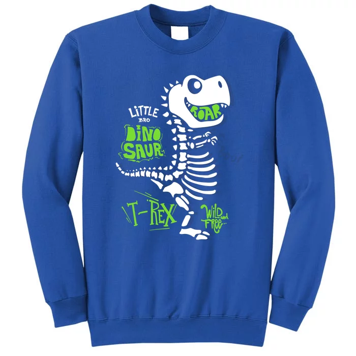 Wild And Free TRex Dinosaur Skeleton Funny Dinosaurs Cool Gift Tall Sweatshirt