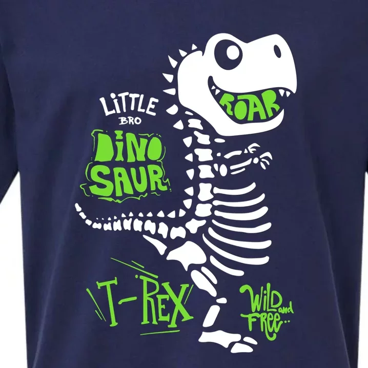 Wild And Free TRex Dinosaur Skeleton Funny Dinosaurs Cool Gift Sueded Cloud Jersey T-Shirt