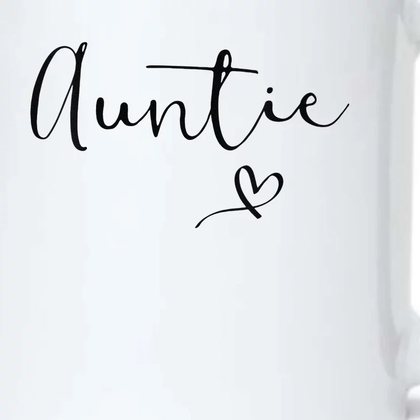 Womens Auntie For Women Aunt Birthday Christmas Mother's Day Black Color Changing Mug