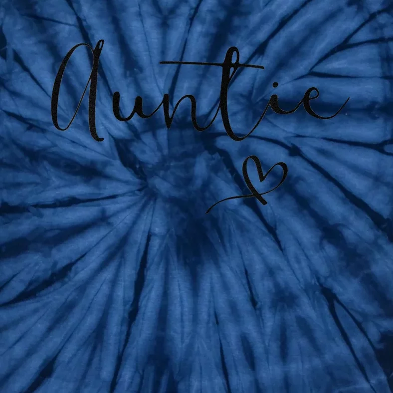 Womens Auntie For Women Aunt Birthday Christmas Mother's Day Tie-Dye T-Shirt