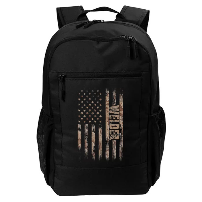 Welder American Flag Gift Welding Daily Commute Backpack