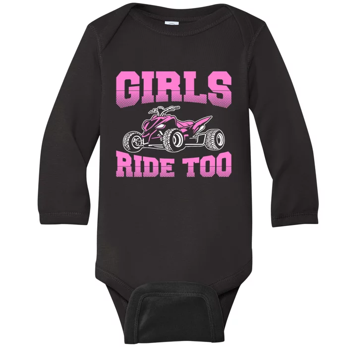 Too Much For You Long Sleeve Bodysuit - Black