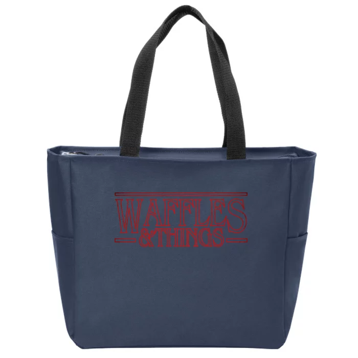 Waffles & Things Zip Tote Bag