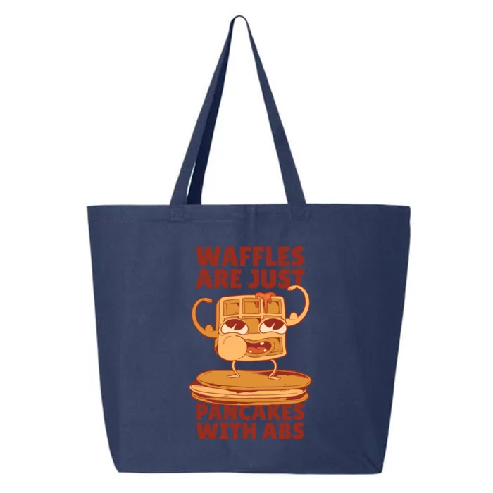 Waffles Are Just Pancakes With Abs 25L Jumbo Tote