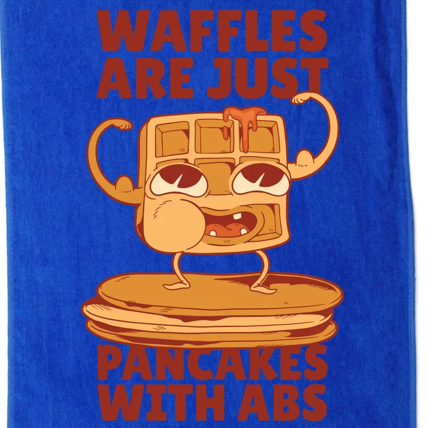 Waffles Are Just Pancakes With Abs Platinum Collection Golf Towel