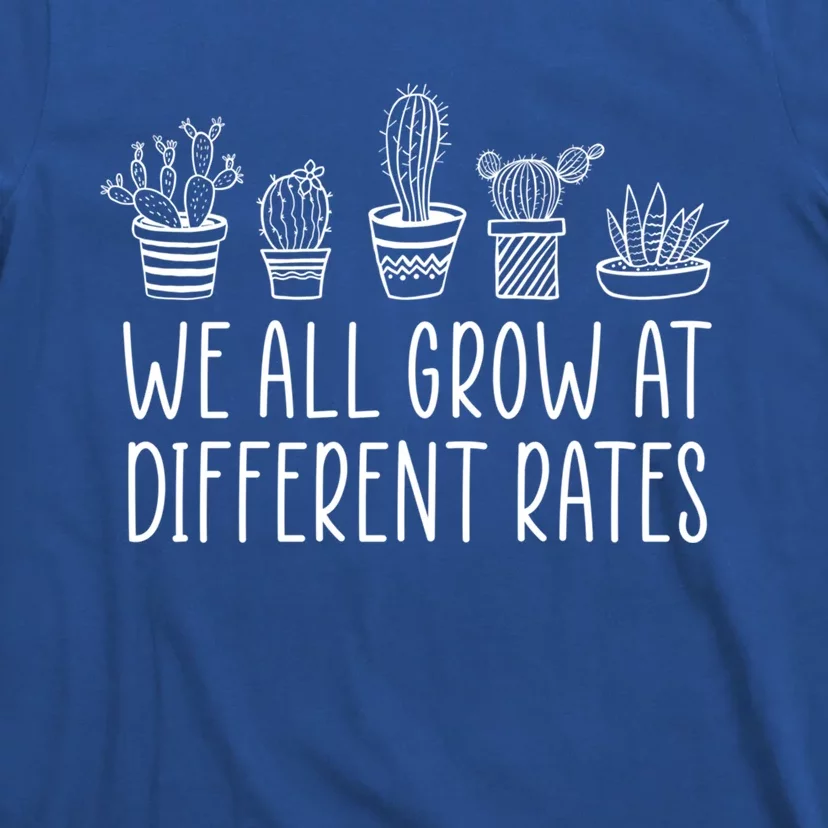 We All Grow At Different Rates Special Education Teacher Gift T-Shirt