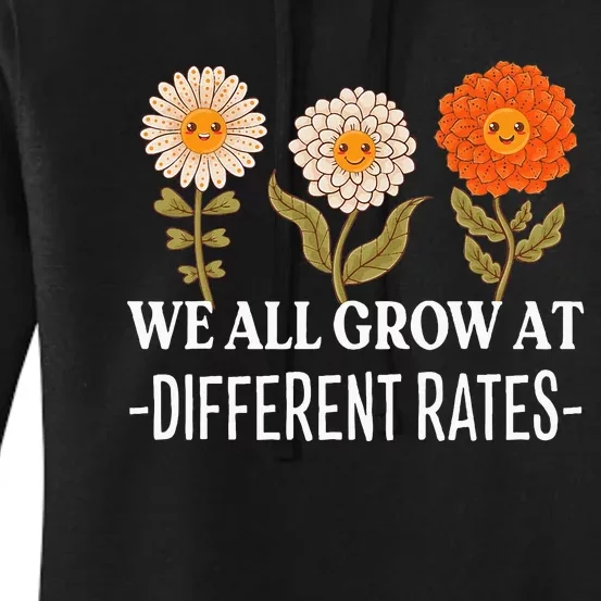 We All Grow At Different Rates Back To School Women's Pullover Hoodie